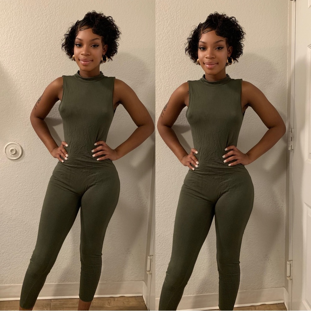 Olive Green Jumpsuit size Small